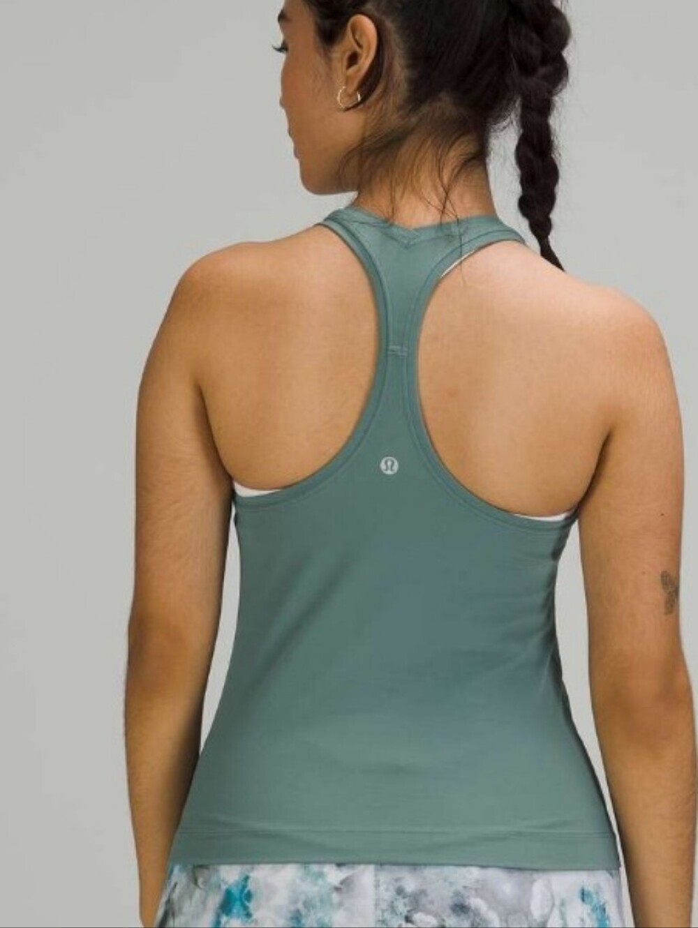 Lululemon Cool Racerback Shorter Length *Nulu. Tidewater Teal. Size 6
